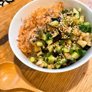 ごま香る♪塩昆布で山形のだし風丼ぶり